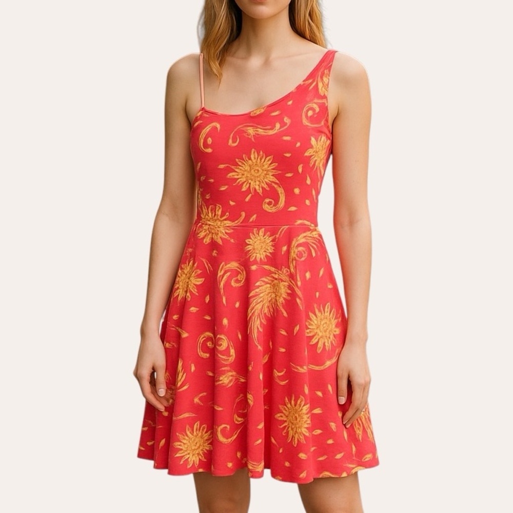 Tori Richard‎ Guava Dreamscl One Shoulder Dress NWT